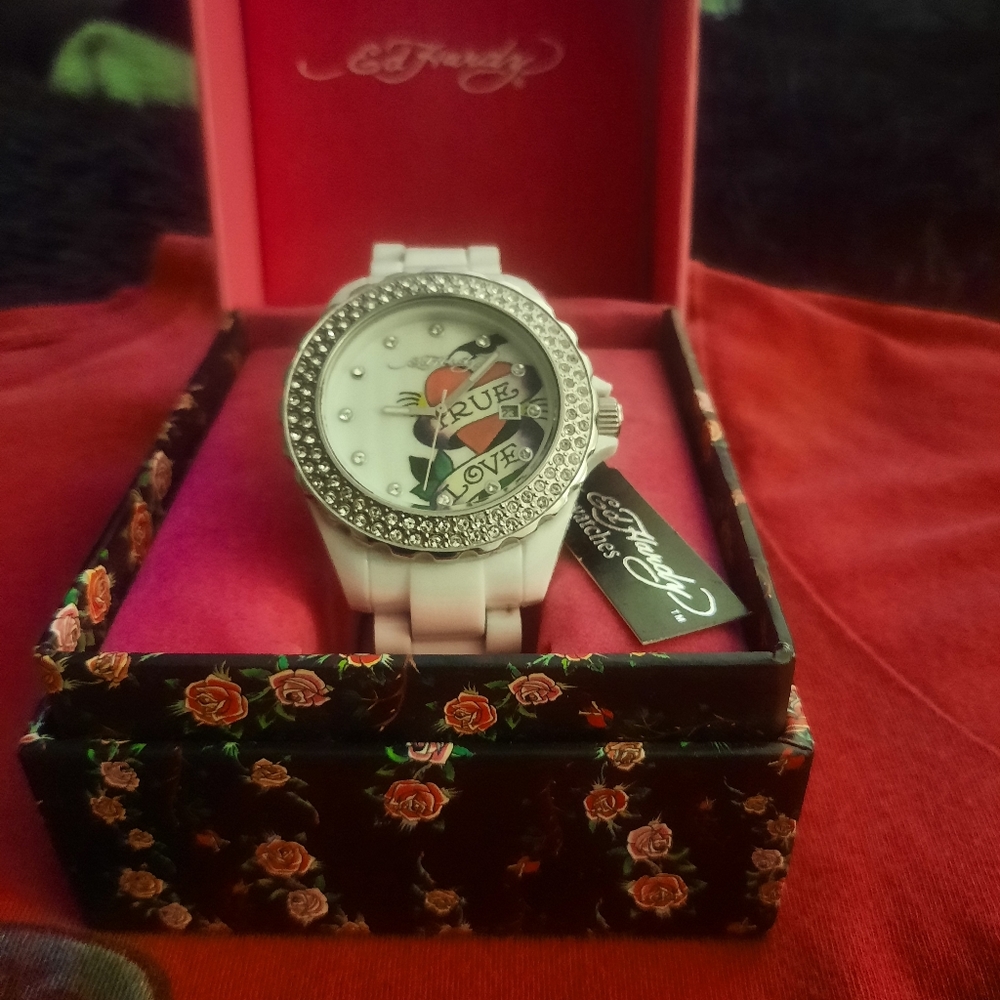 Ed Hardy shirt/watch combo - Picture 2 of 2